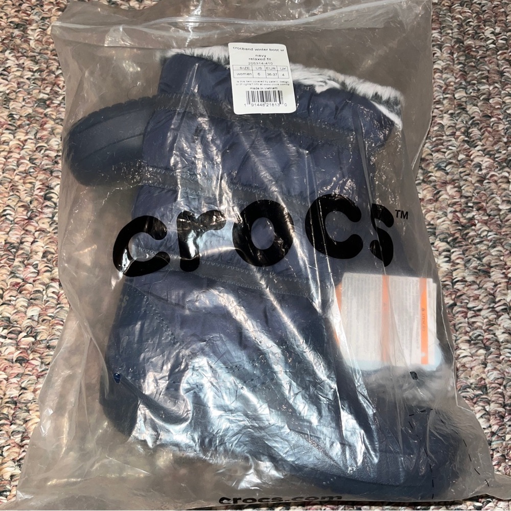 Croc winter furry boots